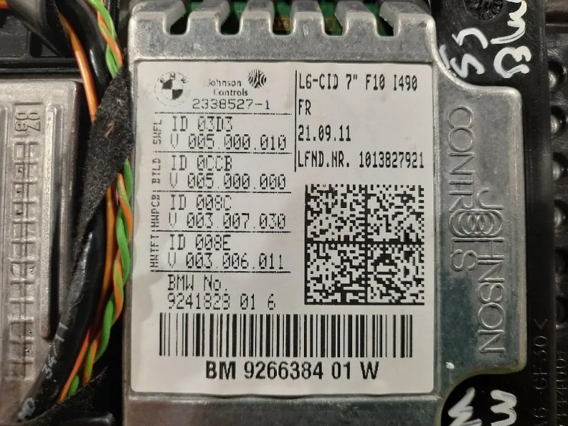 Display DI Navigazione BM 9266384 01 Bmw Serie 5 F10 Berlina 2010