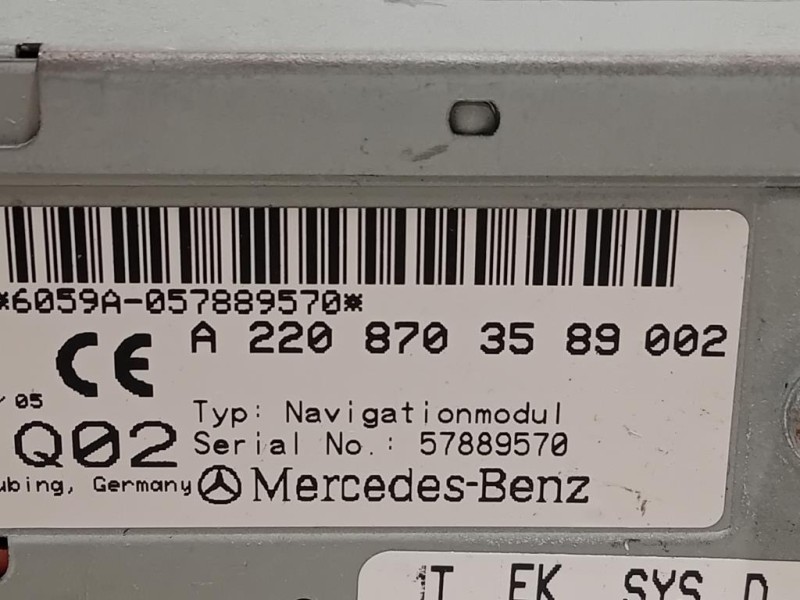 Navigatore Satellitare A2208703589002 Mercedes Classe E W211 2002