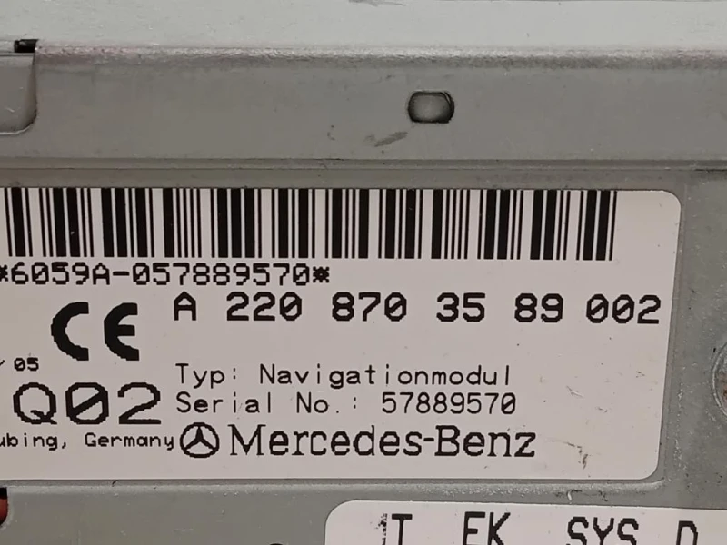 Navigatore Satellitare A2208703589002 Mercedes Classe E W211 2002