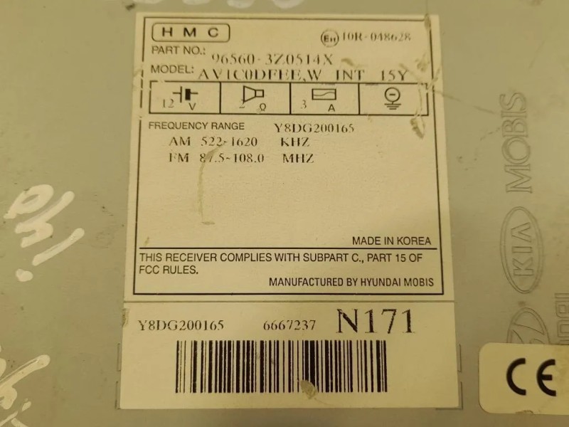 Display DI Navigazione 96560-3Z0514X Hyundai I40 2012