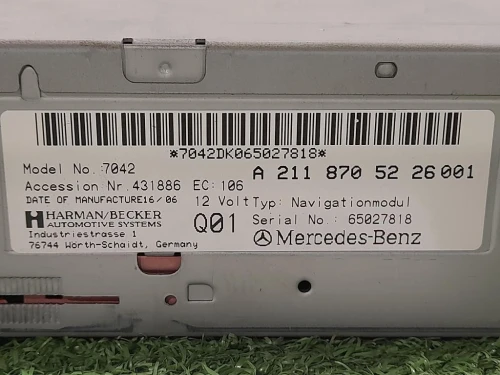 Navigatore Satellitare A2118705226 Mercedes Classe SLK R171 2004