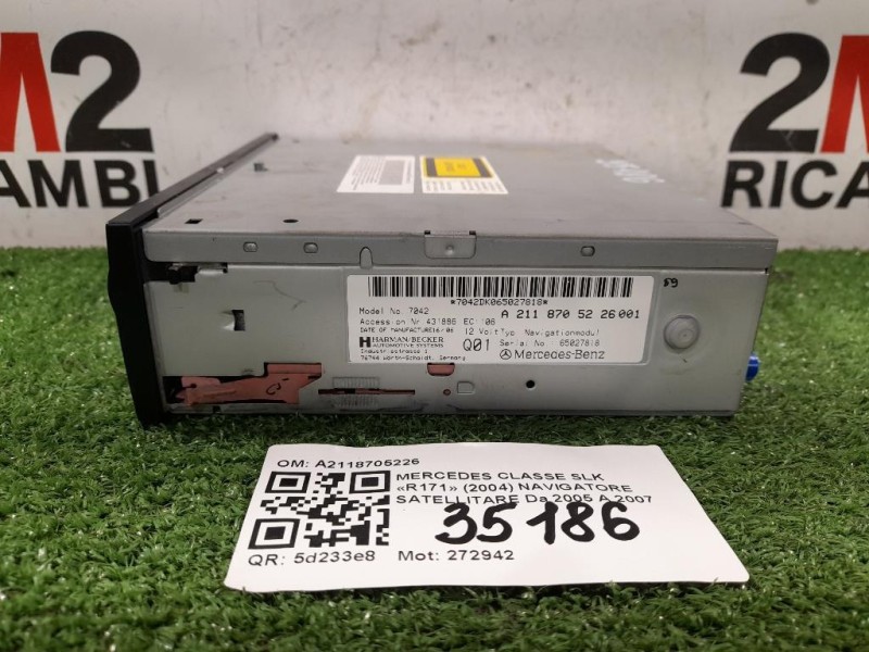Navigatore Satellitare A2118705226 Mercedes Classe SLK R171 2004