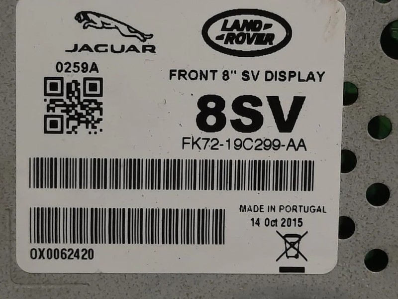Display DI Navigazione FK72-19C299-AA Jaguar XF I 2008