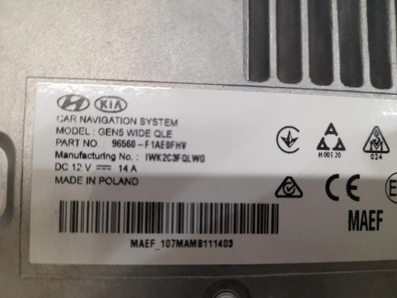 Display DI Navigazione 96560F1AE0FHV Kia Sportage IV 2018