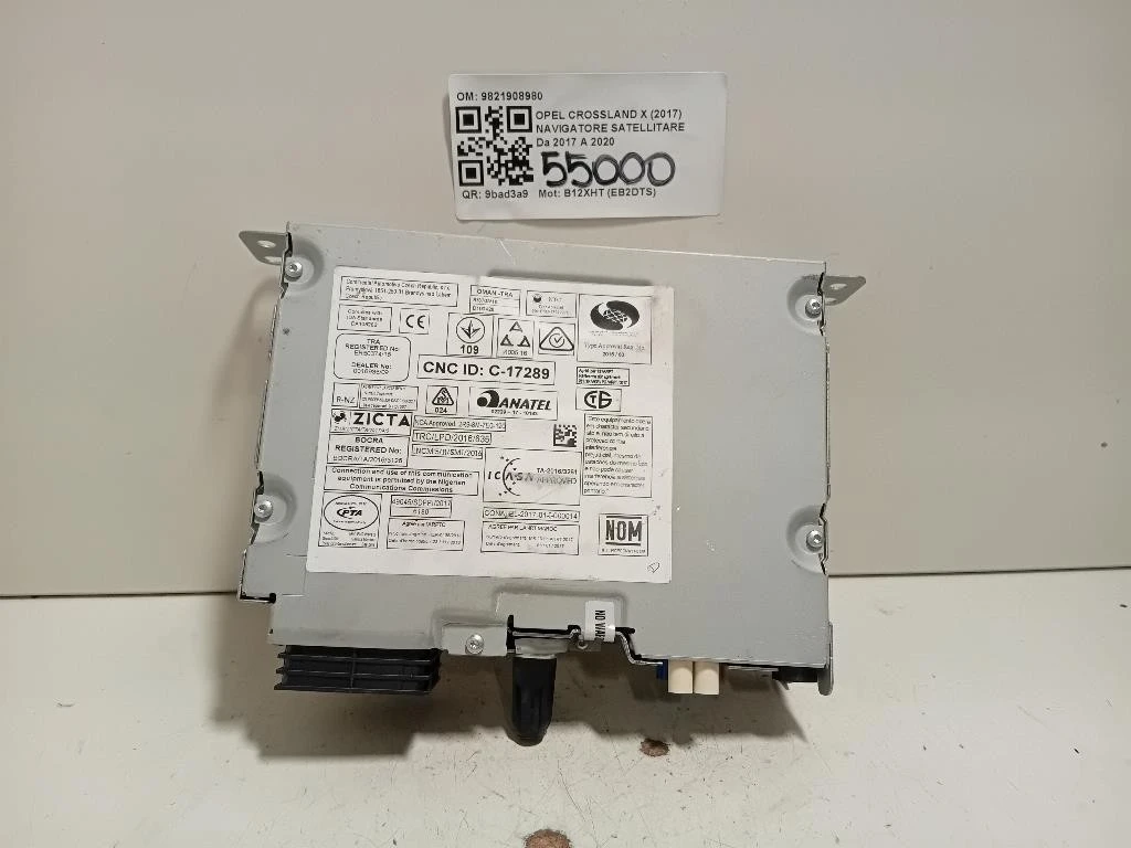 Navigatore Satellitare 9821908980 Opel Crossland X 2017