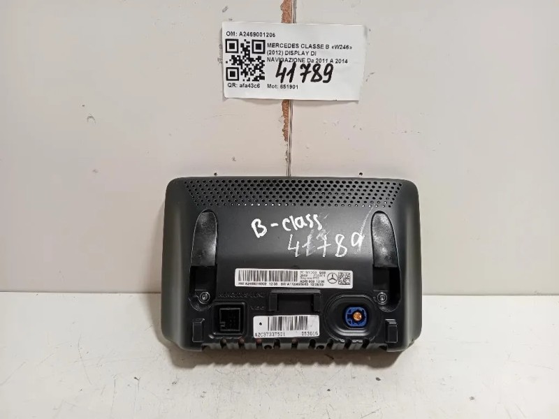 Display DI Navigazione A2469001206 Mercedes Classe B W246 2012