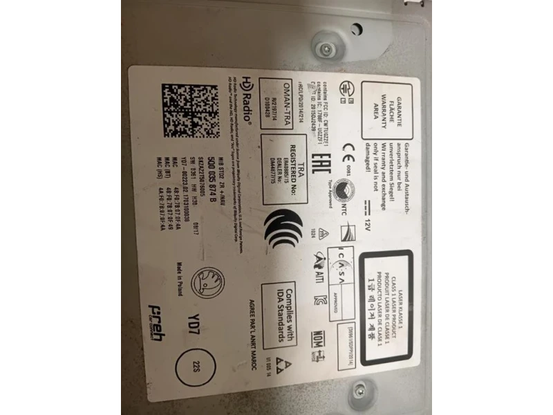 Navigatore Satellitare 5Q0 035 874 B Skoda Octavia 5E3 2017