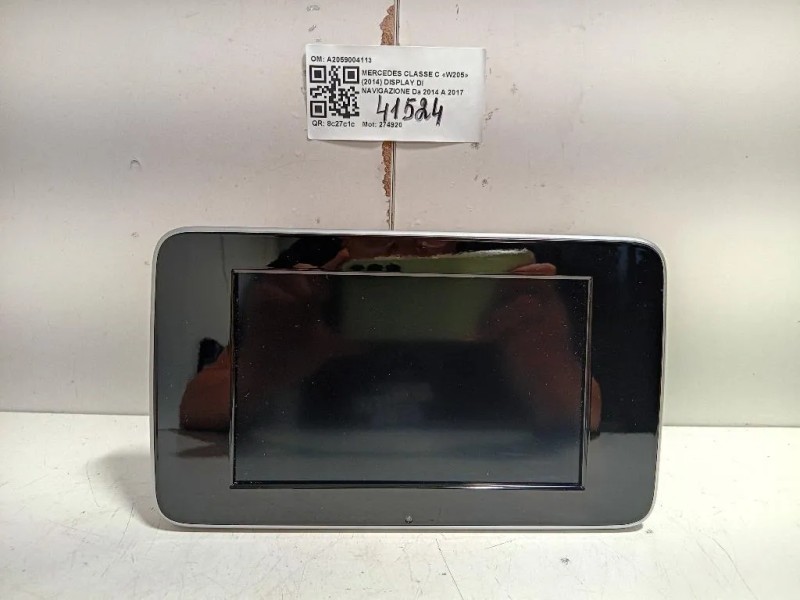 Display DI Navigazione A2059004113 Mercedes Classe C W205 2014