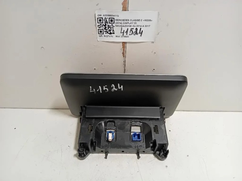 Display DI Navigazione A2059004113 Mercedes Classe C W205 2014