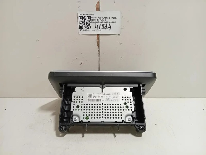 Display DI Navigazione A2059004113 Mercedes Classe C W205 2014