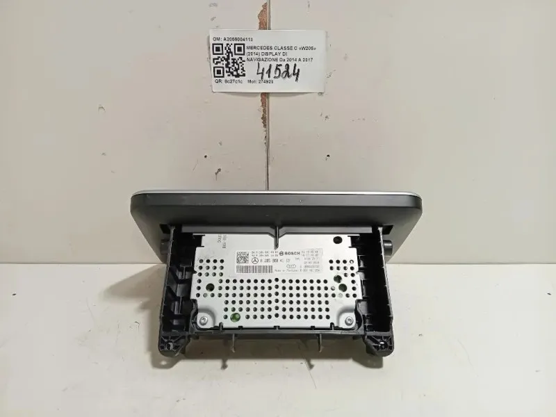Display DI Navigazione A2059004113 Mercedes Classe C W205 2014
