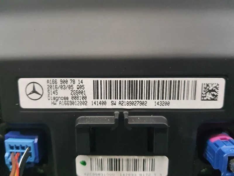 Display DI Navigazione A1669007814 Mercedes Classe GLE W166 2015