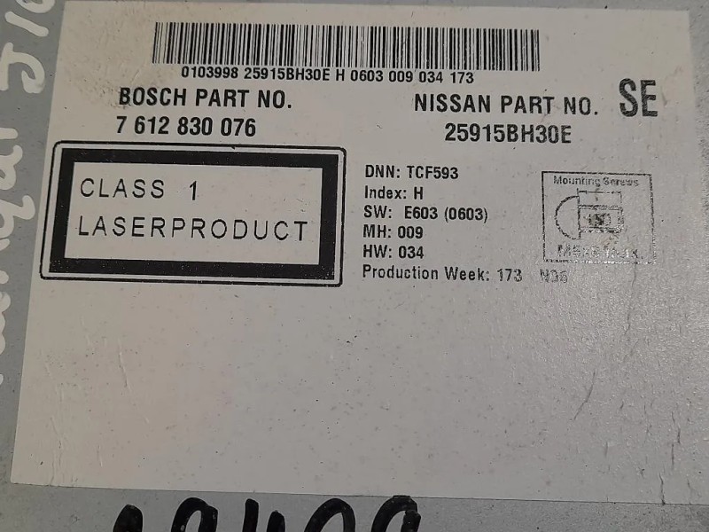 Display DI Navigazione 7612830076 Nissan Qashqai I 2010