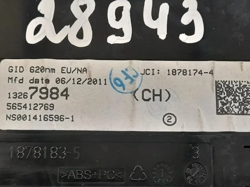 Display DI Navigazione 18781835 Opel Astra J 2010