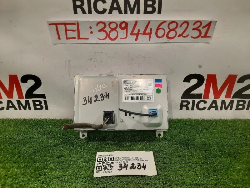 Display DI Navigazione 22764032 Opel Astra J 2012