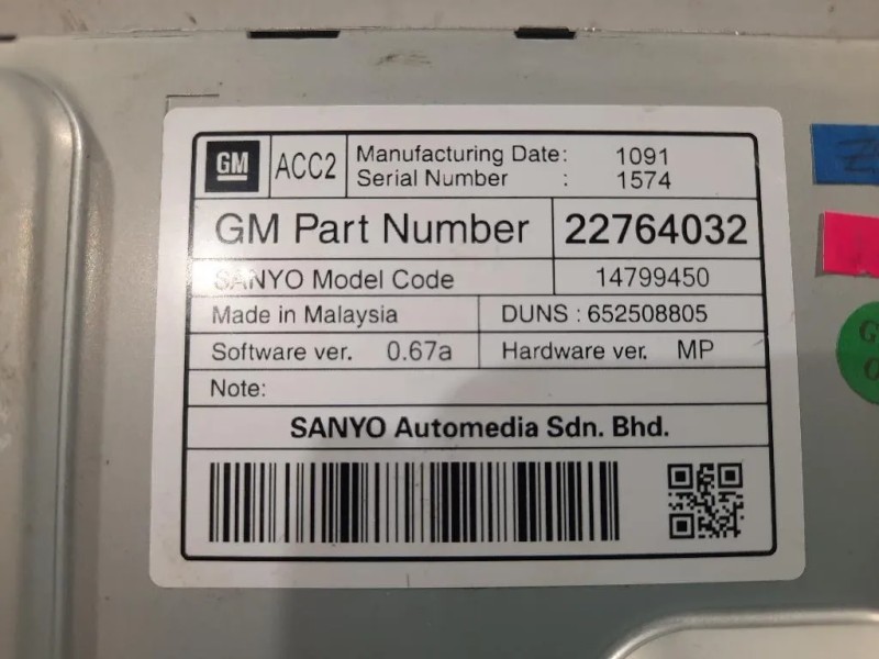 Display DI Navigazione 22764032 Opel Astra J 2012