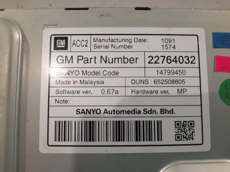 Display DI Navigazione 22764032 Opel Astra J 2012