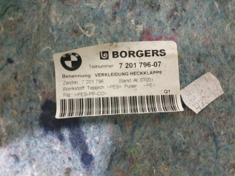 Pannello Copertura Portello POST 720179607 Bmw Serie 3 E90 Berlina 2005