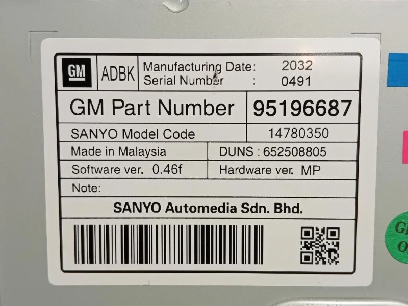 Display DI Navigazione 95196687 Opel Mokka B 2020