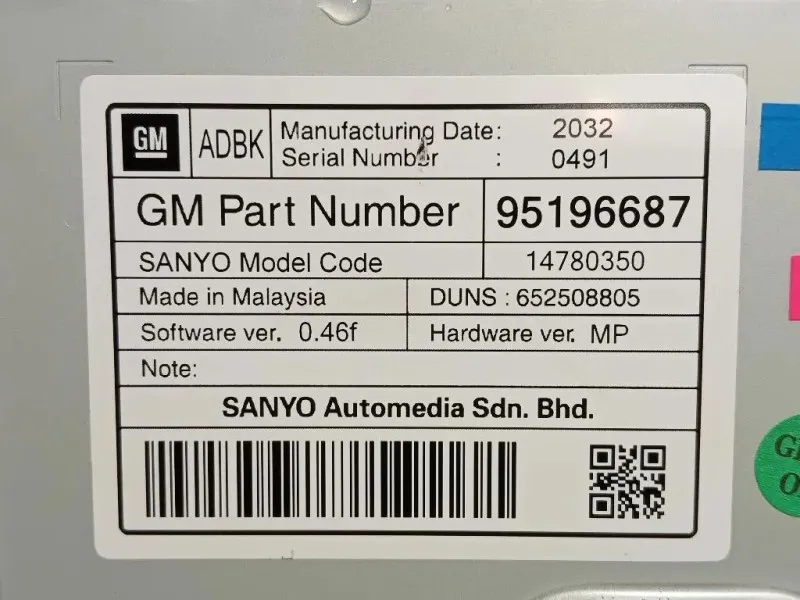 Display DI Navigazione 95196687 Opel Mokka B 2020