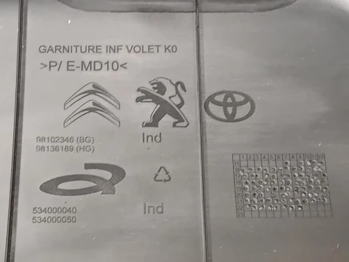 Pannello Copertura Portello POST 98102346 Toyota Proace CITY 2019