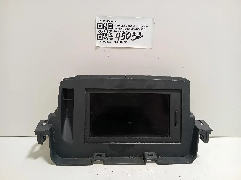 Display DI Navigazione 259150931R Renault Mégane III 2009