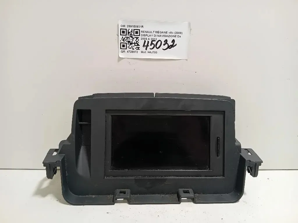 Display DI Navigazione 259150931R Renault Mégane III 2009