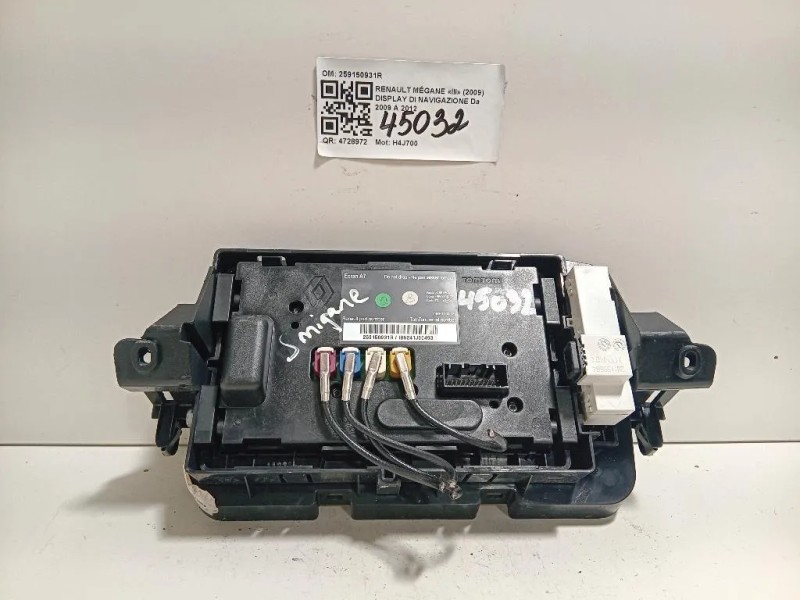 Display DI Navigazione 259150931R Renault Mégane III 2009