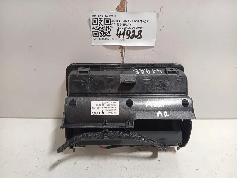 Display Multimediale 8X0 857 273 B Audi A1 8XA Sportback 2012