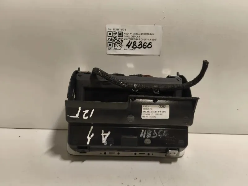 Display Multimediale 8X0857273B Audi A1 8XA Sportback 2012