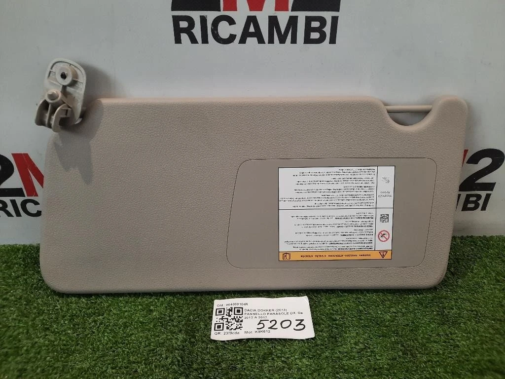 Pannello Parasole DX 964009104R Dacia Dokker 2013