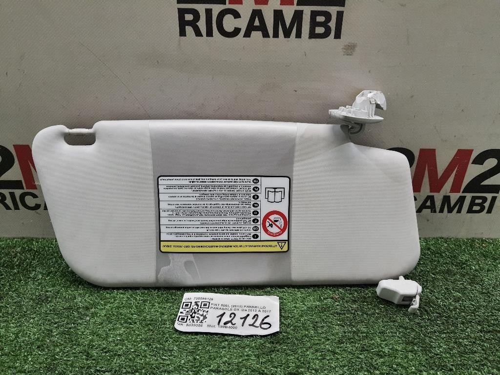 Pannello Parasole DX 735595128 Fiat 500L 2013