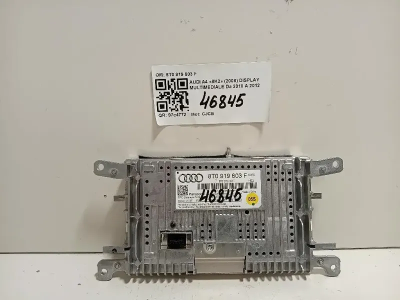 Display Multimediale 8T0 919 603 F Audi A4 8K2 2008