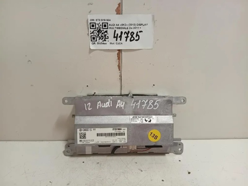 Display Multimediale 8T0 919 604 Audi A4 8K2 2012