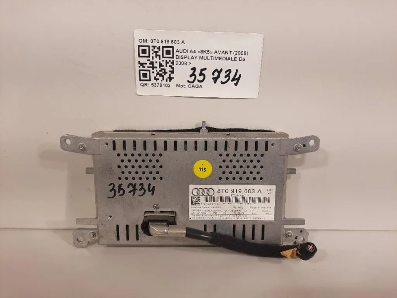Display Multimediale 8T0 919 603 A Audi A4 8K5 Avant 2008