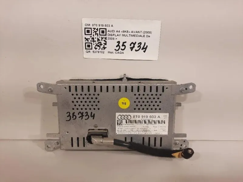 Display Multimediale 8T0 919 603 A Audi A4 8K5 Avant 2008