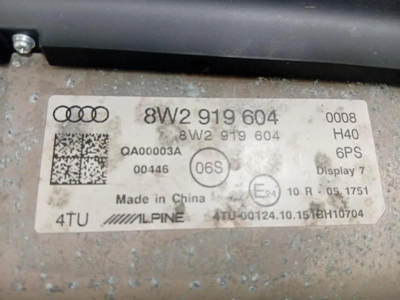 Display Multimediale 8W2 919 604 Audi A4 8K5 Avant 2012