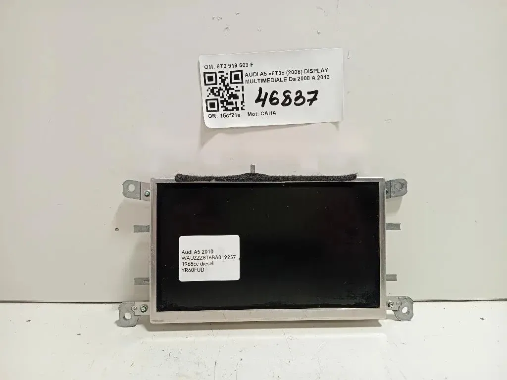Display Multimediale 8T0 919 603 F Audi A5 8T3 2008