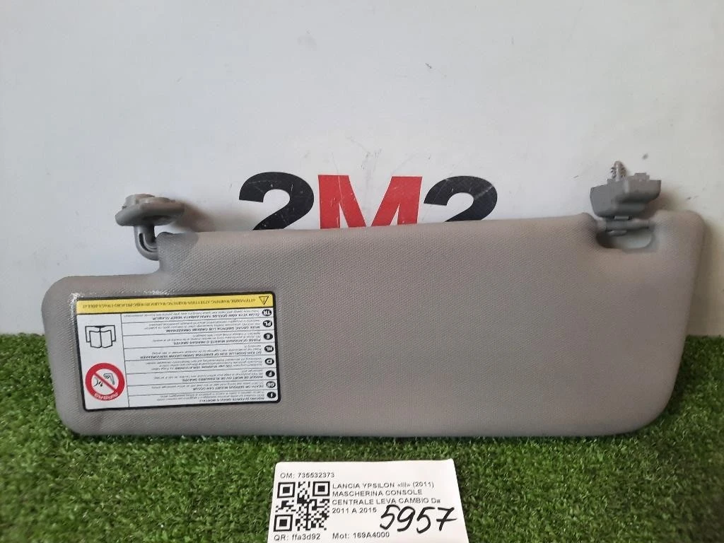 Pannello Parasole DX 735531954 Lancia Ypsilon III 2011