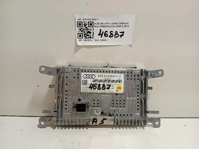 Display Multimediale 8T0 919 603 F Audi A5 8T3 2008