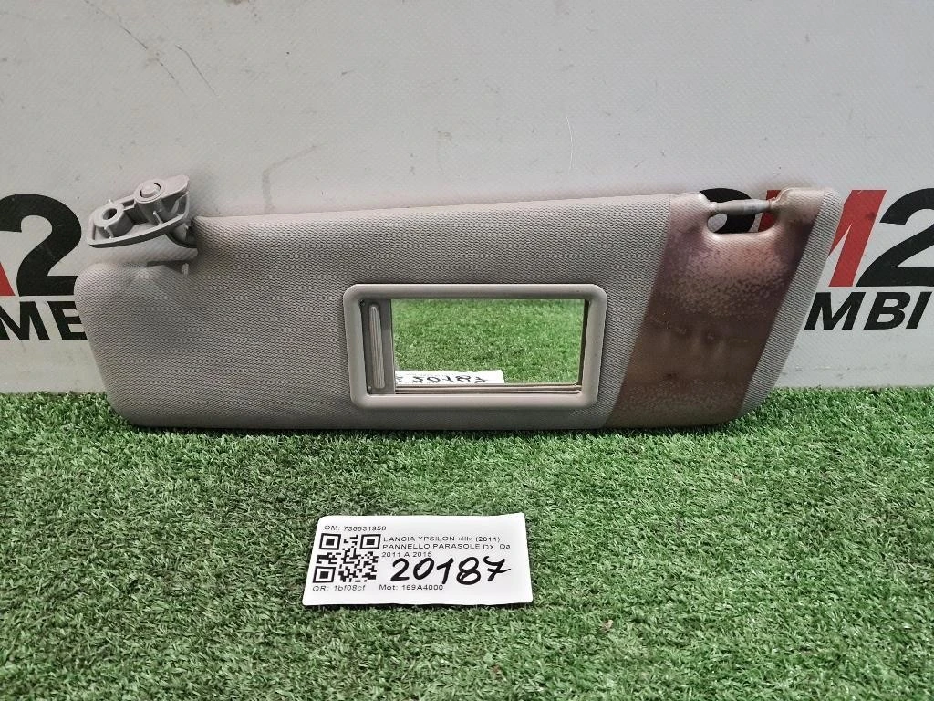 Pannello Parasole DX 735531958 Lancia Ypsilon III 2011