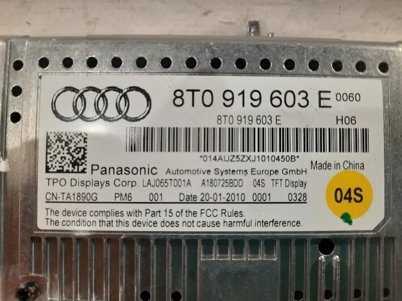 Display Multimediale 8T0 919 603E Audi A5 8TA Sportback 2012