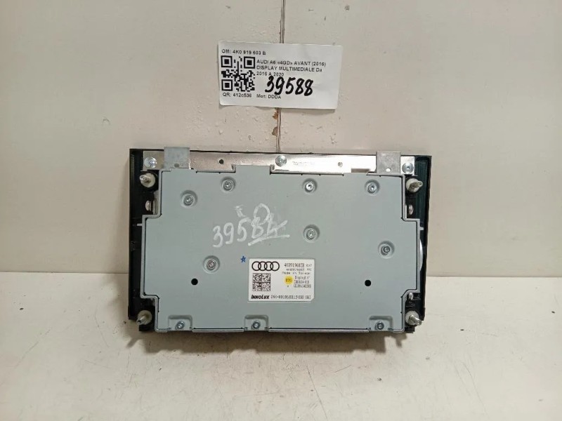 Display Multimediale 4K0 919 603 B DISPLAY SCHERMO ORIGINALE Audi A6 4GD Avant 2016