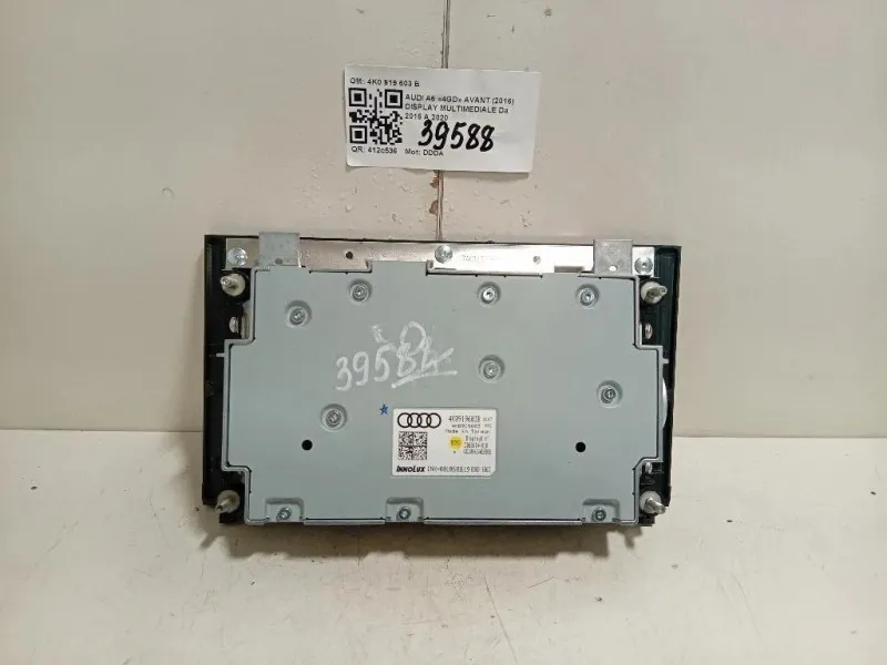 Display Multimediale 4K0 919 603 B DISPLAY SCHERMO ORIGINALE Audi A6 4GD Avant 2016