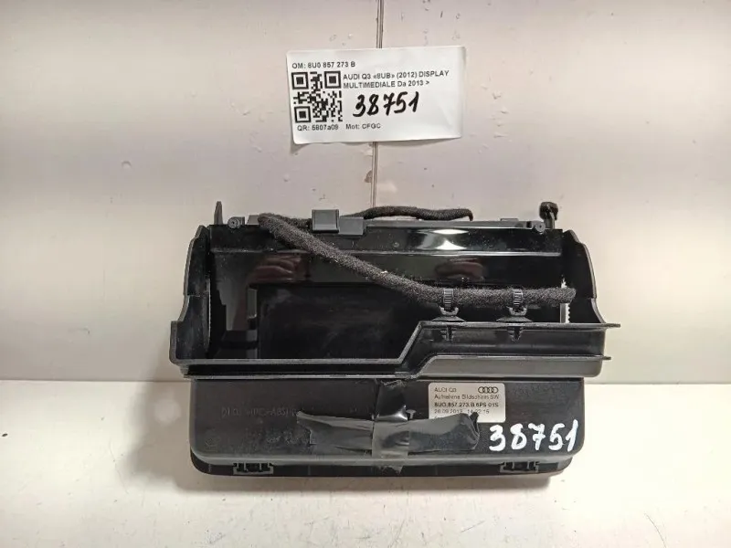 Display Multimediale 8U0 857 273 B Audi Q3 8UB 2012