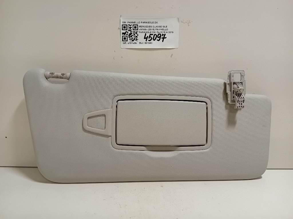 Pannello Parasole DX PANNELLO PARASOLE DX Mercedes Classe GLE W166 2015