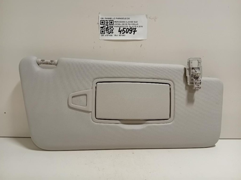 Pannello Parasole DX PANNELLO PARASOLE DX Mercedes Classe GLE W166 2015
