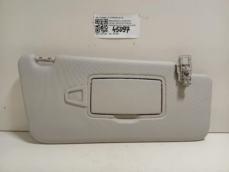 Pannello Parasole DX PANNELLO PARASOLE DX Mercedes Classe GLE W166 2015