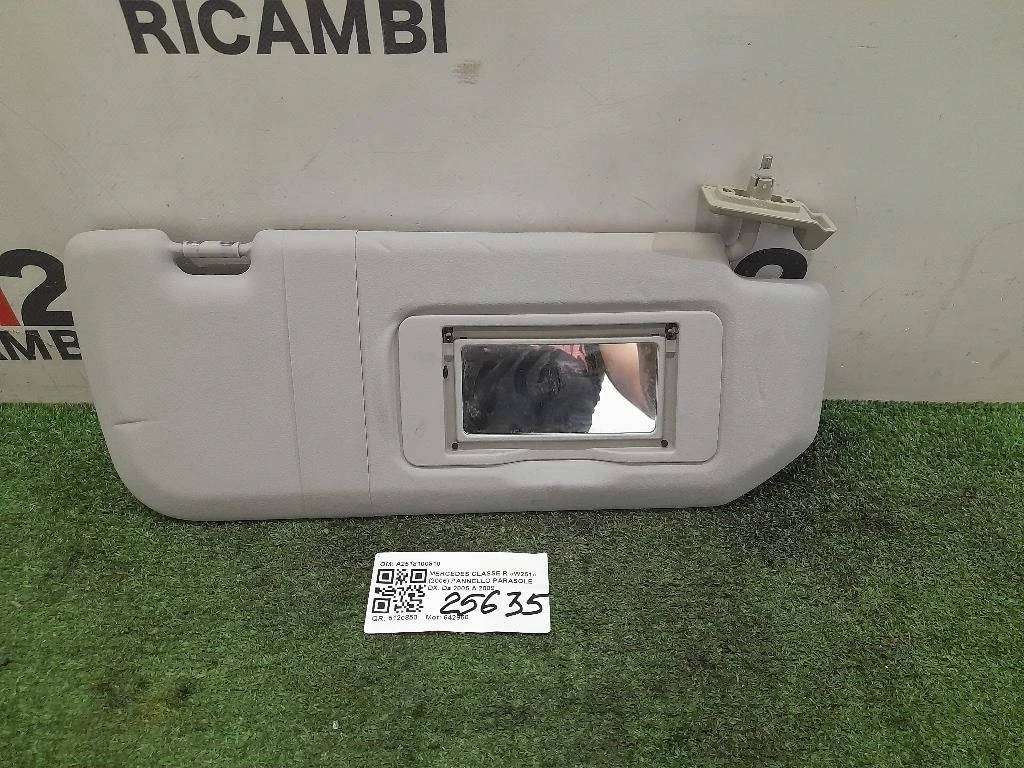 Pannello Parasole DX A2518100810 Mercedes Classe R W251 2006