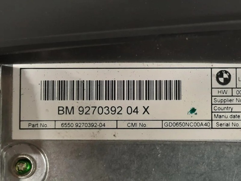 Display Multimediale 9270392 04 Bmw Serie 1 F20 Berlina 2012